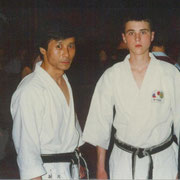 Чемпионат Европы 1997 год, 4-е место  по кумитэ (поединку) среди мужчин, Швейцария, Давос. С Сэнсэем КАВАЗОЕ Масао